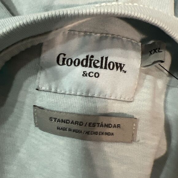 Goodfellow Co Long Sleeve Garment Dyed Pocket T-Shirt Blue Men’s XXL NWT - Picture 3 of 6